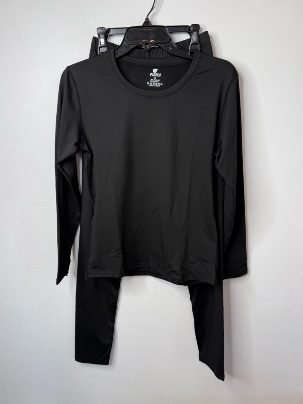 New Womens Thermal Underwear Set Black Ultra Soft Base Layer Size Small